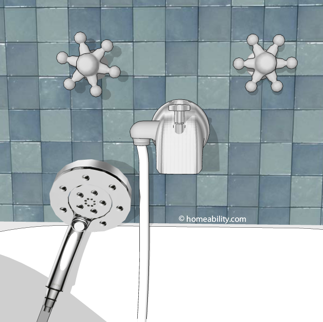 Handheld Showerhead Guide The Basics, Attach Hand Shower To Bathtub Faucet